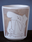 Sepia Decal Cups by Atamayka